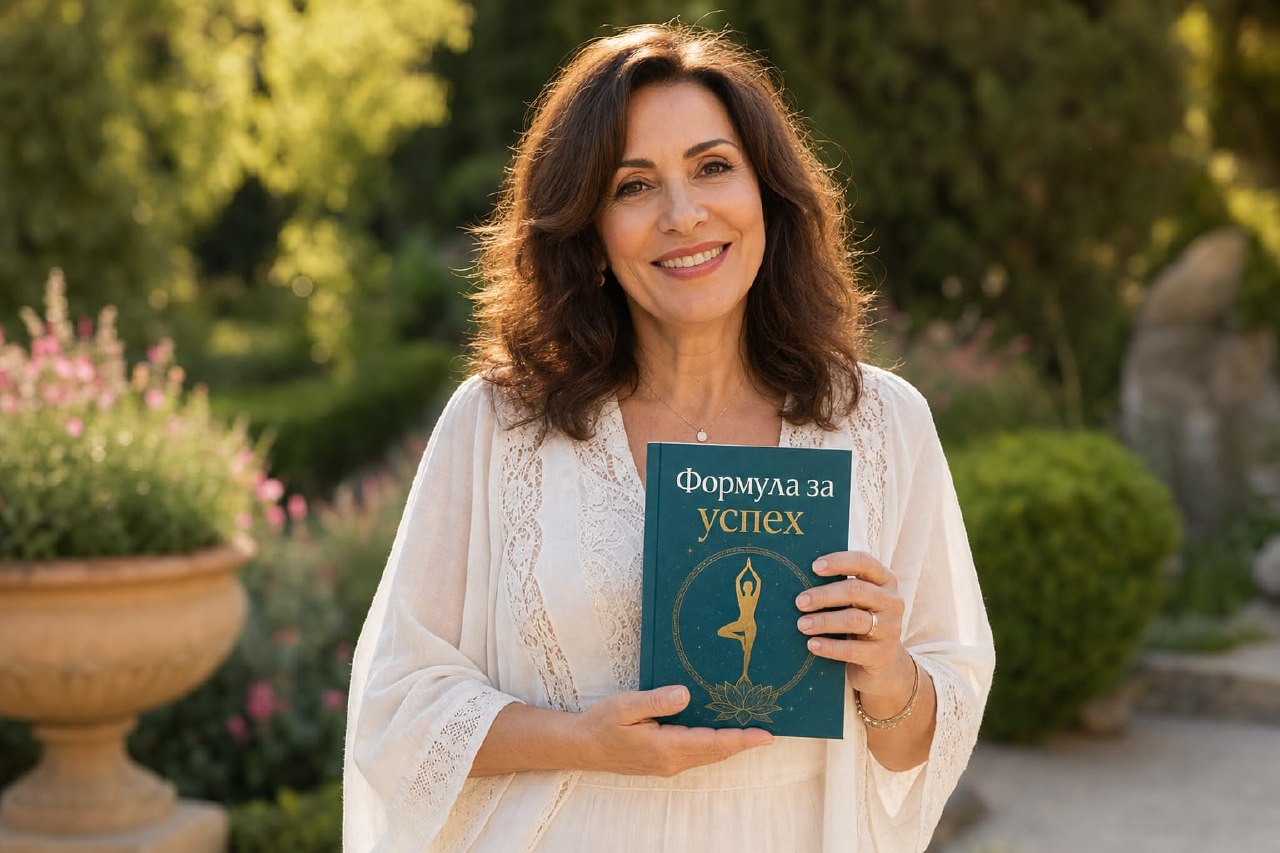 Авторката с книгата Формула за успех